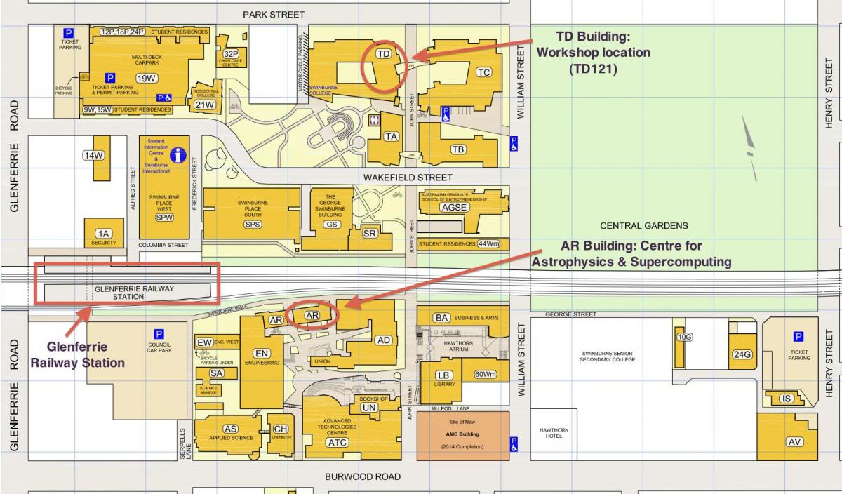 térkép Swinburne egyetem