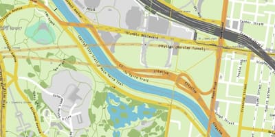 Yarra turista térkép