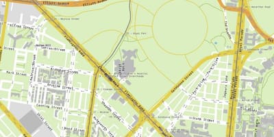 Térkép Királyi gyermekkórház Melbourne