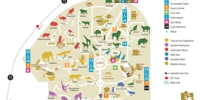 Térkép a Melbourne-i állatkert