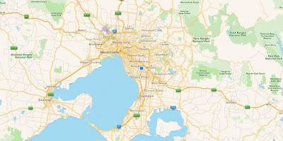 Térkép Melbourne-i külvárosban