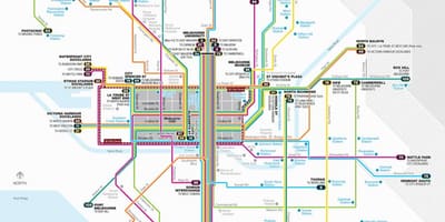 Melbourne villamos útvonal térkép
