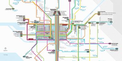 Melbourne villamos útvonal térkép