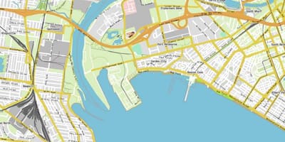 Térkép port Melbourne