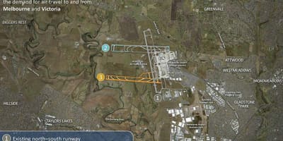 Térkép Melbourne-i repülőtér
