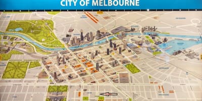 Melbourne térkép bolt