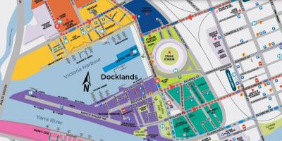 Docklands Melbourne térkép