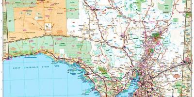 Térkép dél-Ausztrália