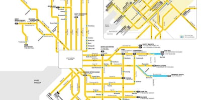 Yarra-villamosok térkép